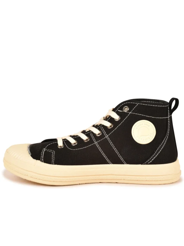 Outlet 6 Outlet -Chaussures Paris Boutique 628108 BASKET FEMME ETCHE M T F2H NOIR MARFIL 3