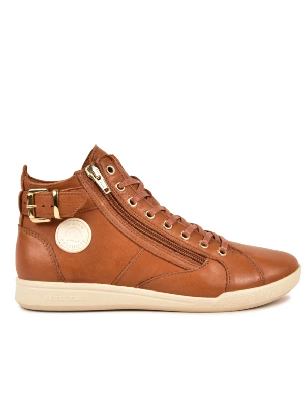 Outlet -Chaussures Paris Boutique 628117 751 BASKET HAUTE FEMME PALME F2H CAMEL 1