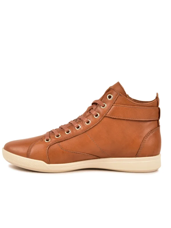 Outlet -Chaussures Paris Boutique 628117 751 BASKET HAUTE FEMME PALME F2H CAMEL 3