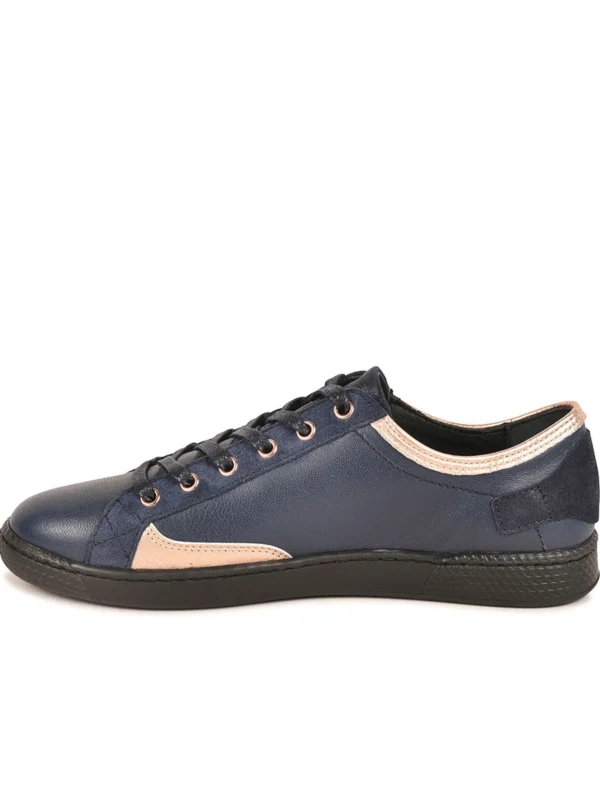 Outlet 14 Outlet -Chaussures Paris Boutique 628254 BASKET FEMME JESTER MIX F4H MARINE ROSE 3
