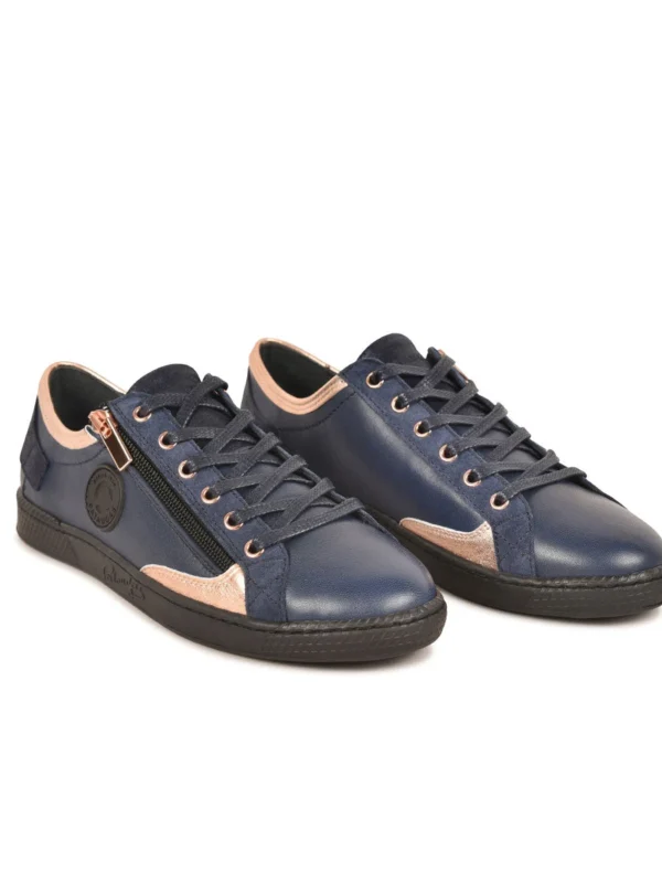 Outlet 15 Outlet -Chaussures Paris Boutique 628254 BASKET FEMME JESTER MIX F4H MARINE ROSE 4