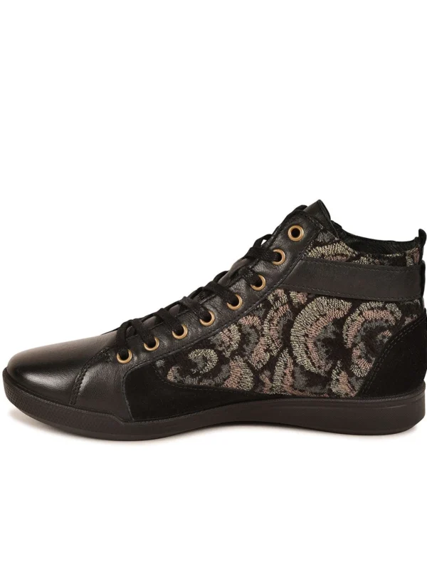 Outlet 5 Outlet -Chaussures Paris Boutique 628273 BASKET FEMME PALME VI F4H NOIR 3