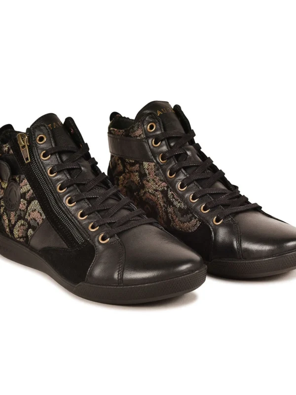 Outlet 6 Outlet -Chaussures Paris Boutique 628273 BASKET FEMME PALME VI F4H NOIR 4