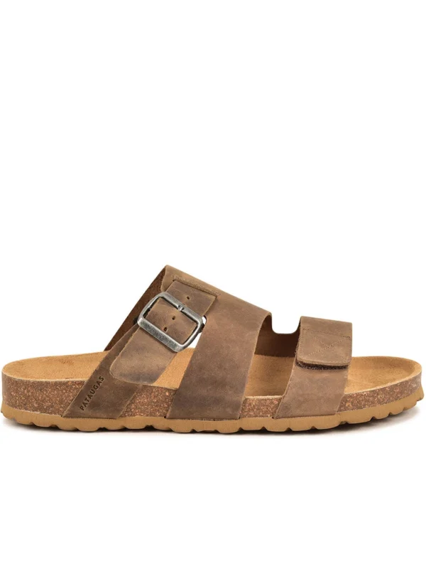 Chaussures Paris Boutique -Chaussures Paris Boutique 628532 SANDALE HOMME LUCAS H2I SANGLE OUT MARRON web1