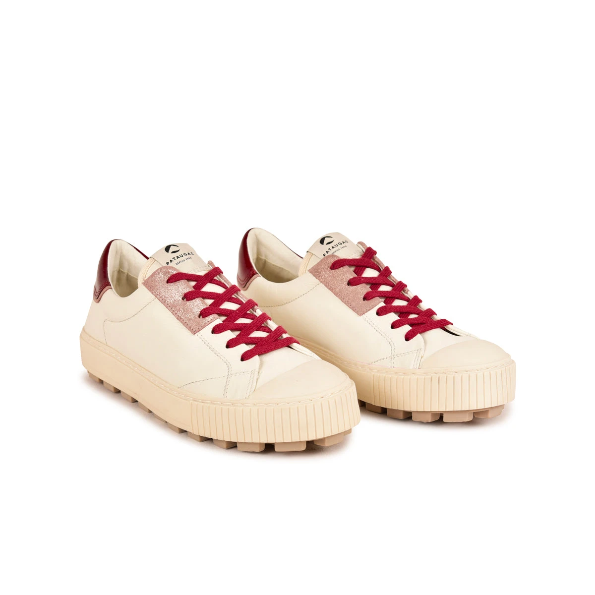 Pataugas ARAN/MIX F4H OFFWHITE/BORDEAUX 5 Pataugas ARAN/MIX F4H OFFWHITE/BORDEAUX – Image 5