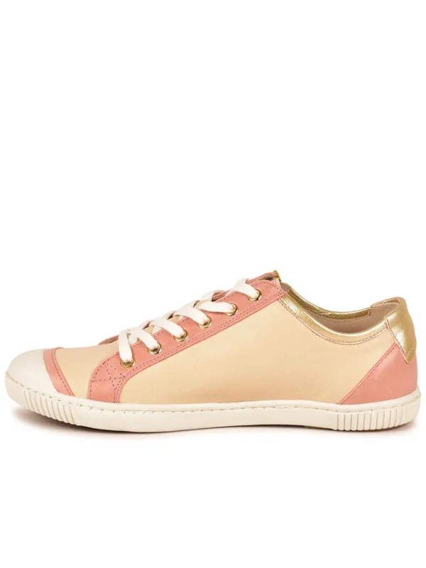 Outlet -Chaussures Paris Boutique BASKET FEMME BAHIA SME F2H NUDE DORE 628048 948 3