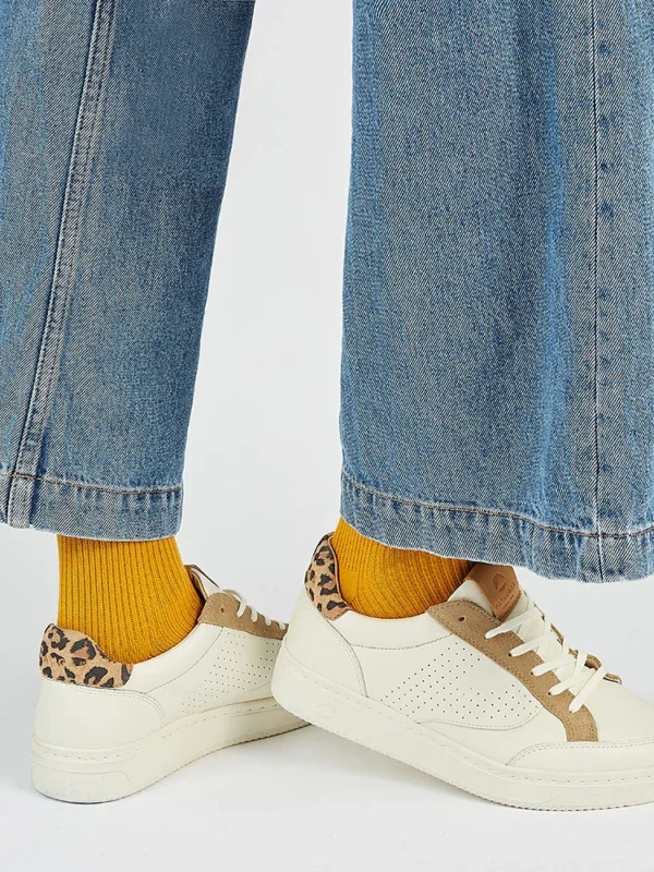 Outlet 5 Outlet -Chaussures Paris Boutique BASKET FEMME BASALT MIXLF4I CREME 628475155