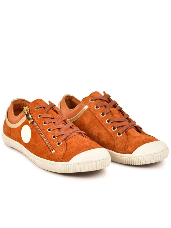 Outlet -Chaussures Paris Boutique BASKET FEMME BISK M F2I CAMEL 628361 751 4