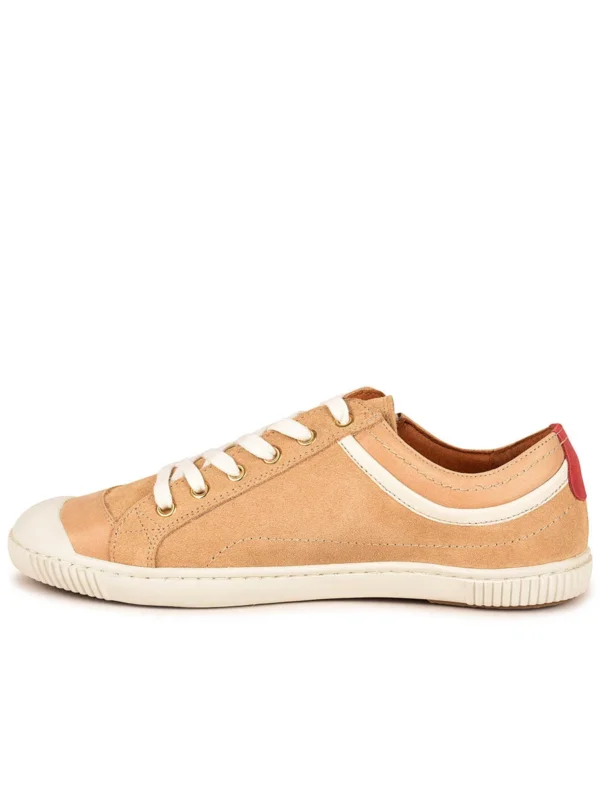 Outlet -Chaussures Paris Boutique BASKET FEMME BISK MIX F2I BEIGE 628362 150 3