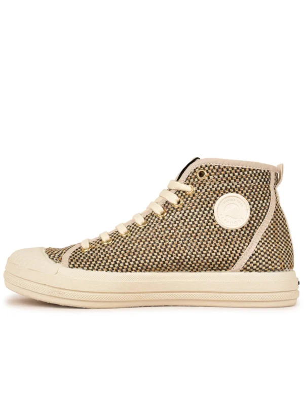 Chaussures Paris Boutique -Chaussures Paris Boutique BASKET FEMME HAUTE OGSNKM IRI F2H NOIR 3