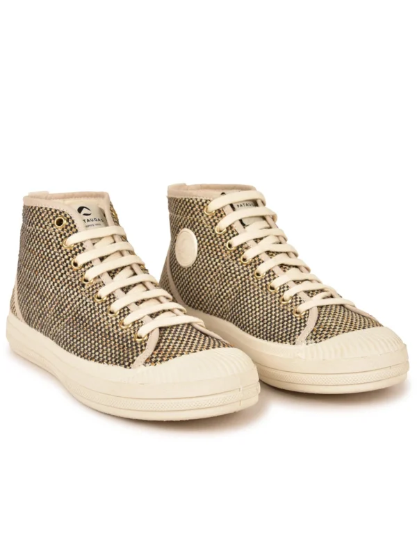 Chaussures Paris Boutique -Chaussures Paris Boutique BASKET FEMME HAUTE OGSNKM IRI F2H NOIR 4