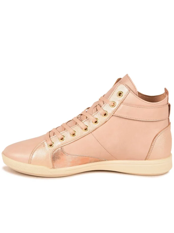 Outlet -Chaussures Paris Boutique BASKET FEMME PALME MIX F2I ROSE 628401 300 3