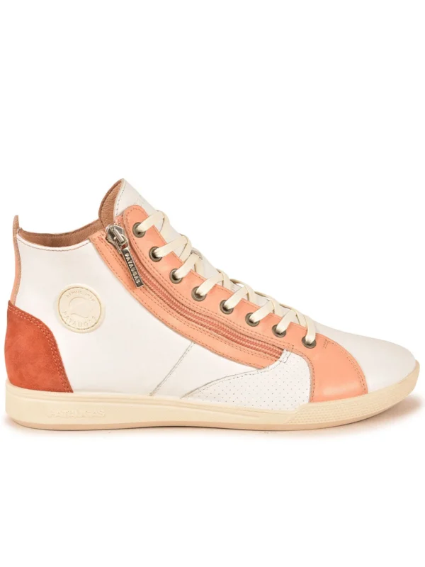 Outlet -Chaussures Paris Boutique BASKET FEMME PALME PER F2I ABRICOT 628402 252 1