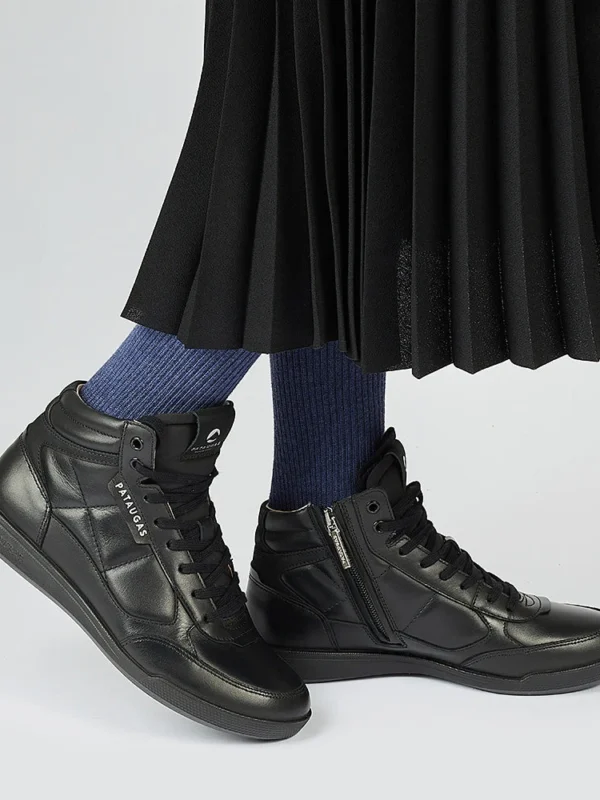 Chaussures Paris Boutique -Chaussures Paris Boutique BASKET FEMME PALOZA M F4I NOIR 628560850