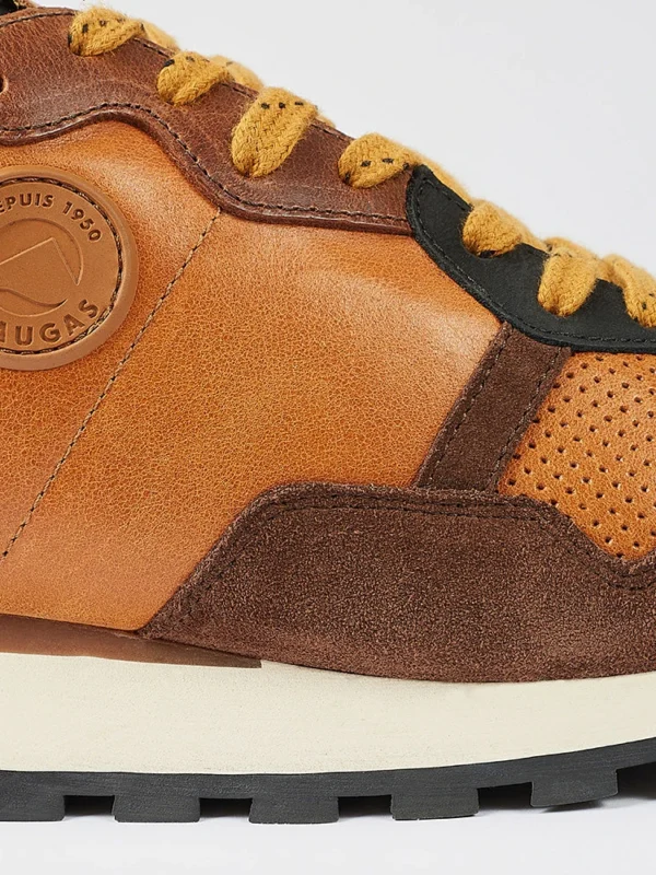 Chaussures Paris Boutique -Chaussures Paris Boutique BASKET HOMME ASTATE P H4I OCRE 628470251 Detail