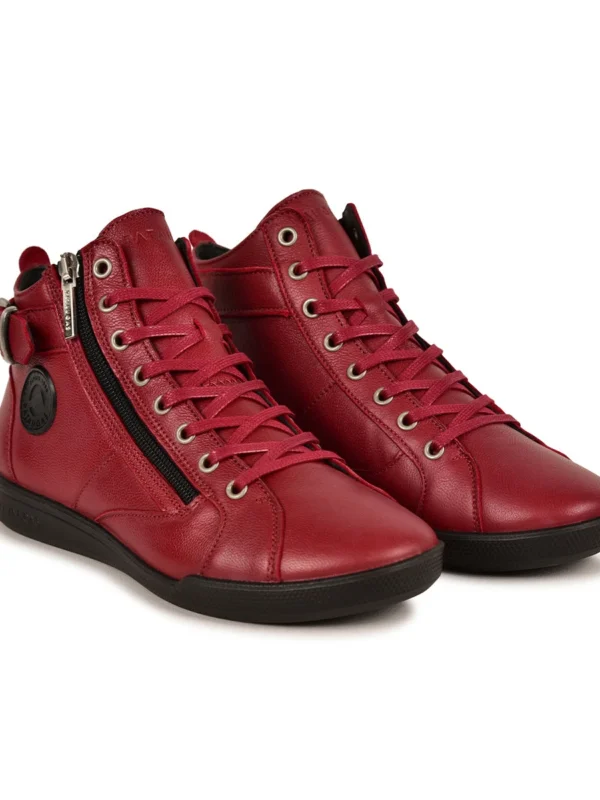 Outlet -Chaussures Paris Boutique BASKETHAUTEFEMMEPALMEF4GSANGRIA4