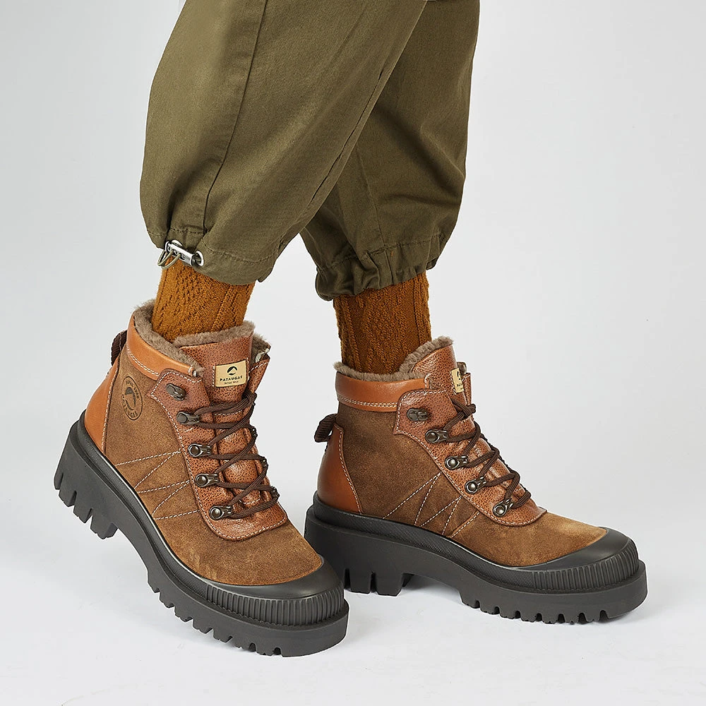 Chaussures Paris Boutique -Chaussures Paris Boutique BOOTS FEMME AINOA HK MO F41 CHATAIGNE 628455755