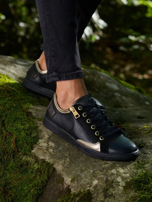 Outlet -Chaussures Paris Boutique F Jester MIX Noir Dore