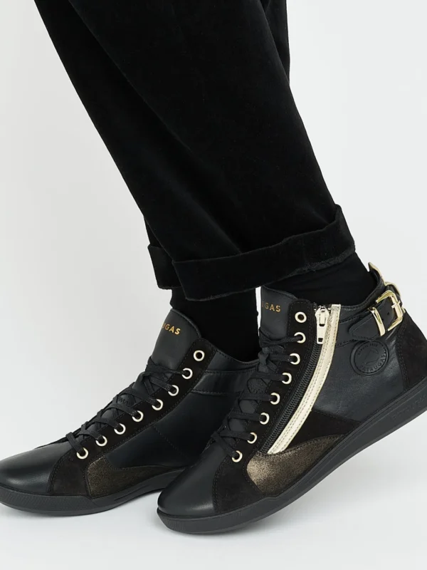 Outlet -Chaussures Paris Boutique PALME 628270946 NOIR DORE