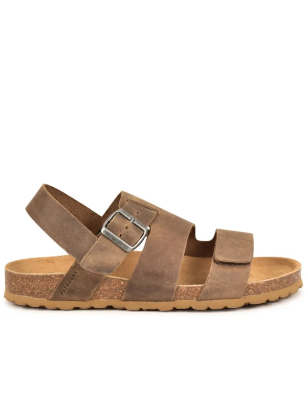 Chaussures Paris Boutique -Chaussures Paris Boutique SANDALE HOMME LUCAS H2I MARRON 628532 800 1